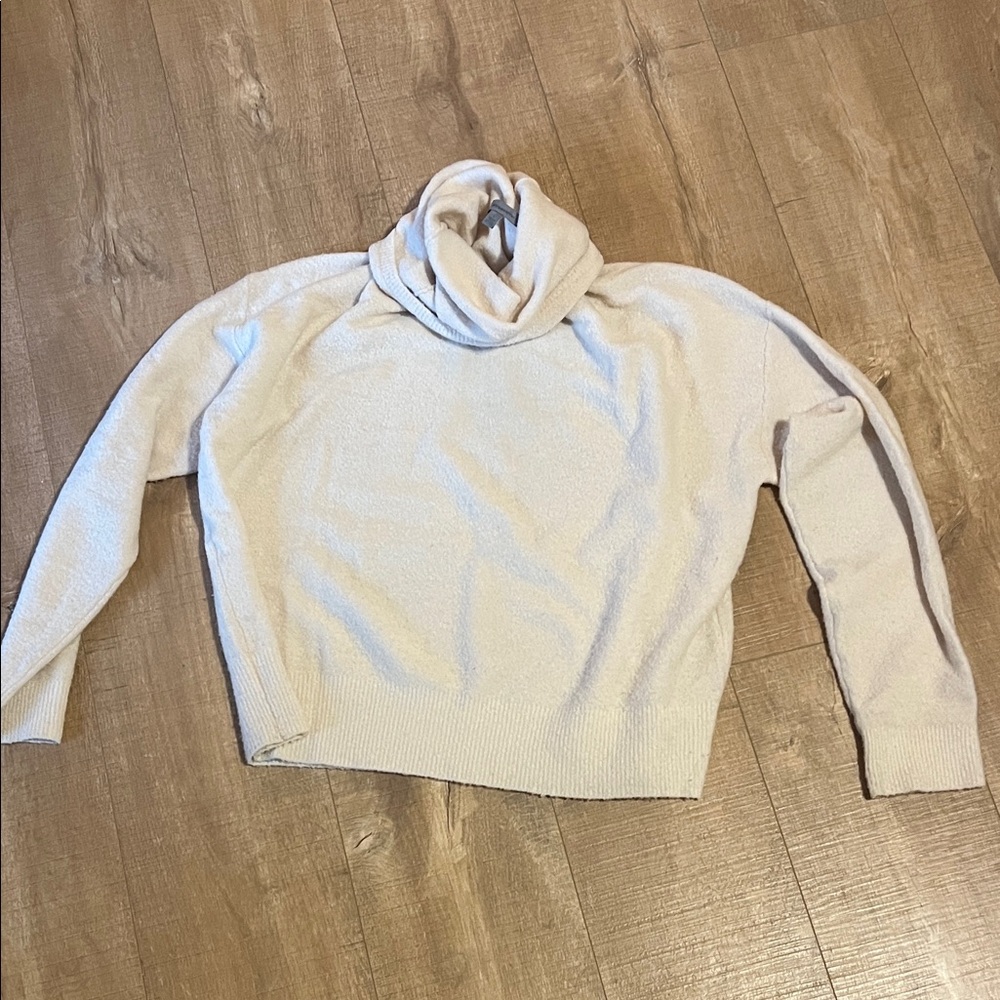 Classiques Entier Elegant Cream Cowl Neck Sweater large